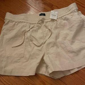 NWT J. Crew linen shorts